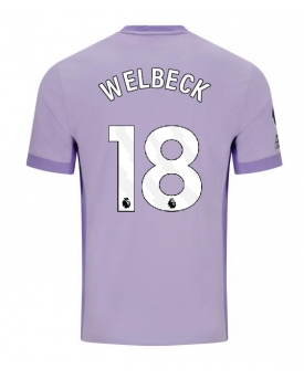 Brighton Danny Welbeck #18 Maglia Gara Trasferta Repliche 2025-26 Maniche Corte Brighton Danny Welbeck #18 Maglia Gara Trasferta Repliche 2025-26 Maniche Corte
